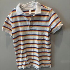 Janie and Jack Classic Stripe Pique polo - Size 8